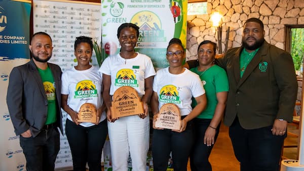 The three Green Innovation Summit 2025 winners alongside the NDFD project team